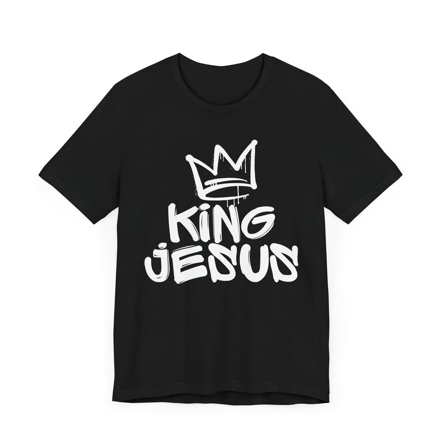 King Jesus Crown, Black, T-Shirt