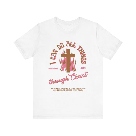 I Can Do All Things Through Christ, Pink, T-Shirt