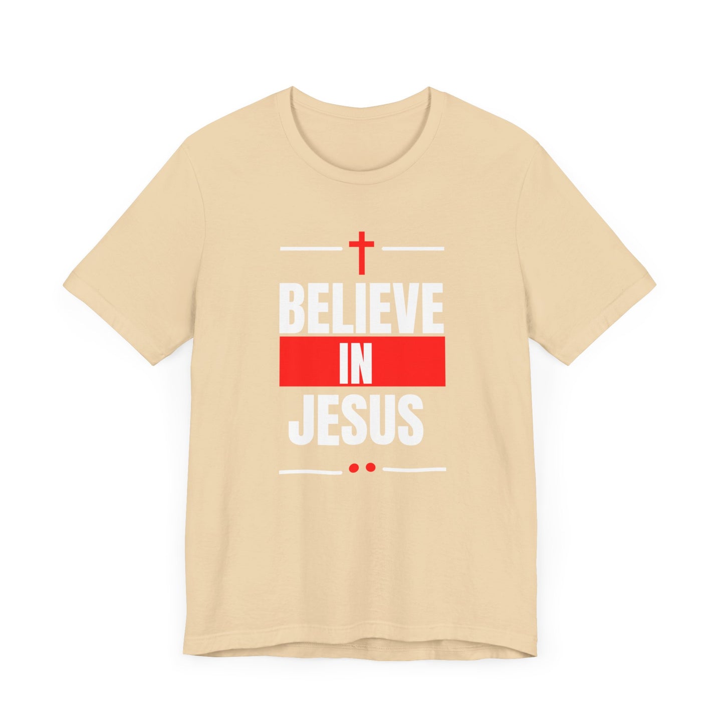 Believe In Jesus, Red, T-Shirt