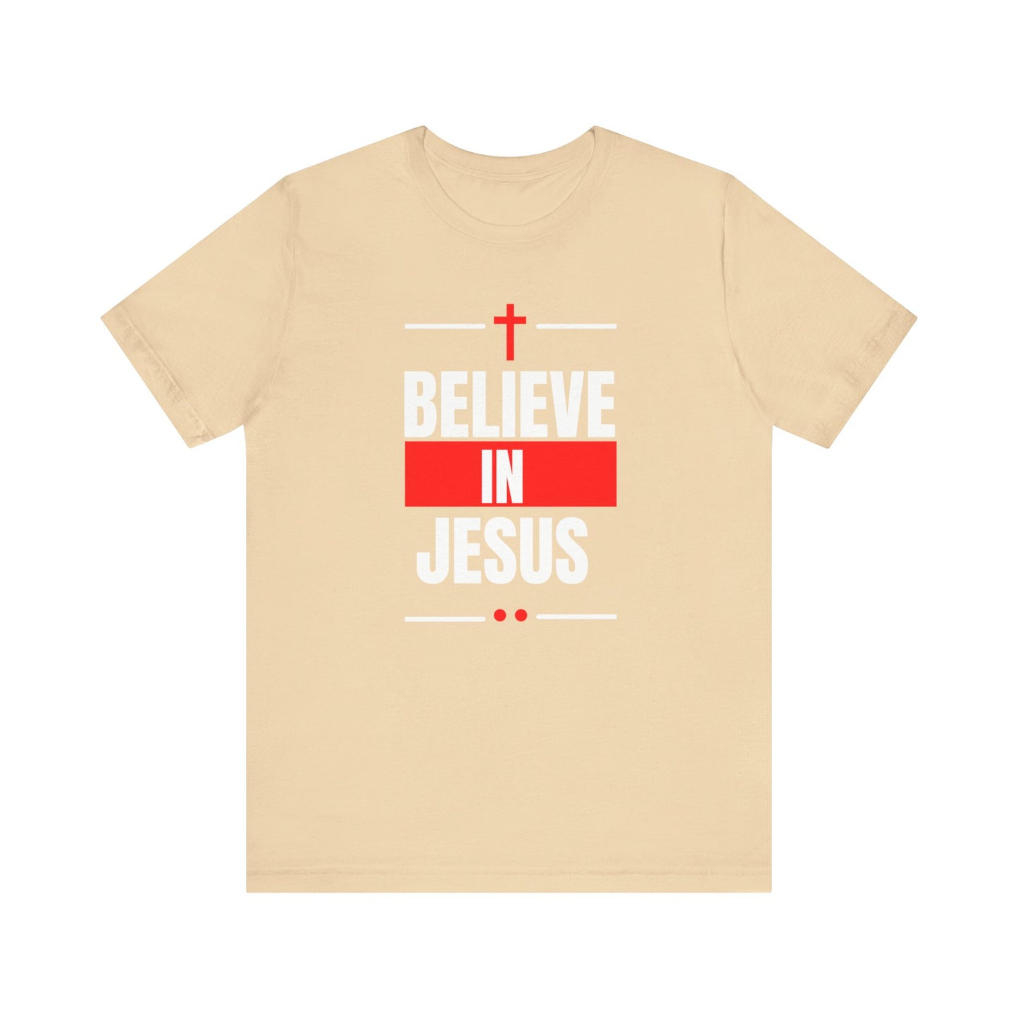 Believe In Jesus, Red, T-Shirt