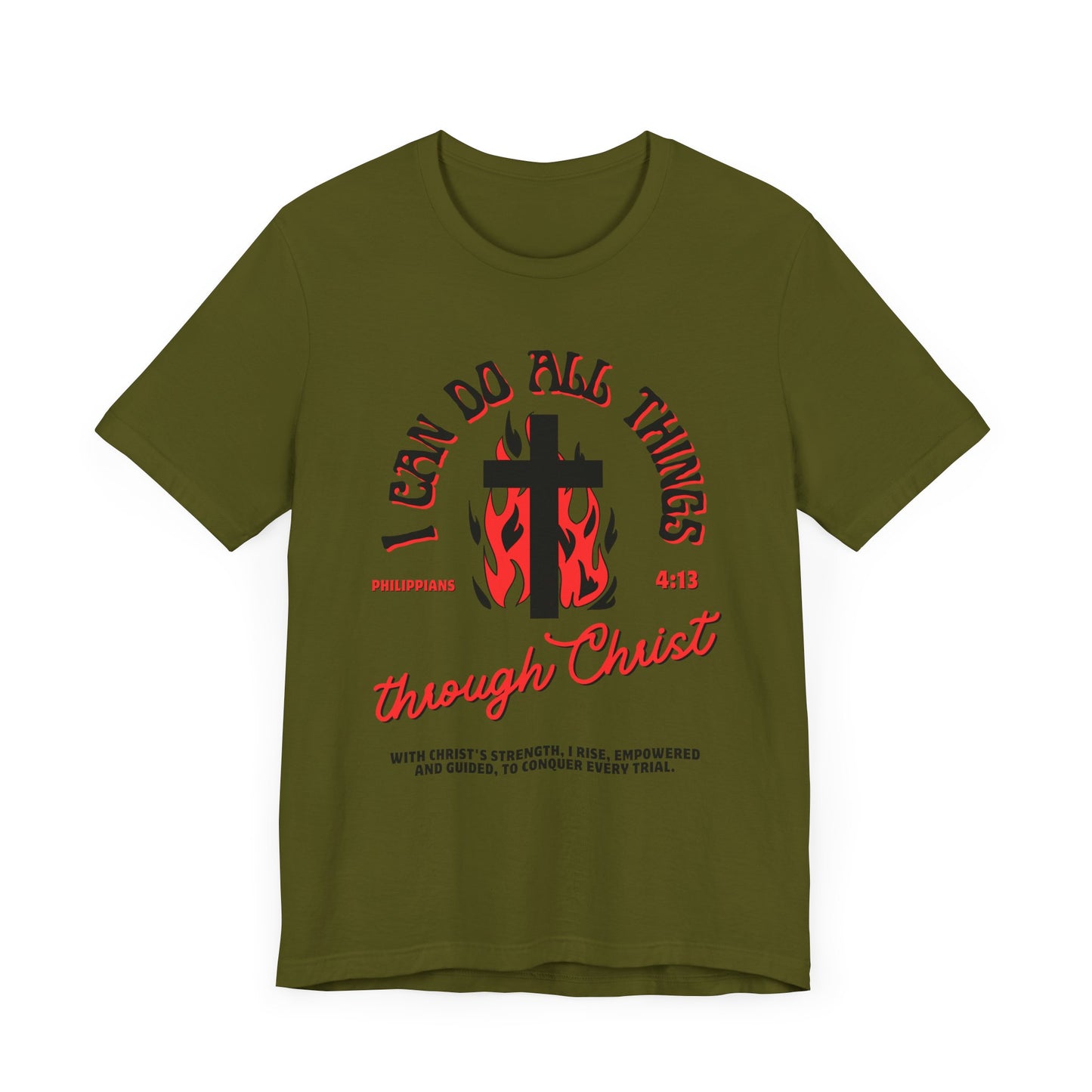 I Can Do All Things Through Christ, Red, T-Shirt