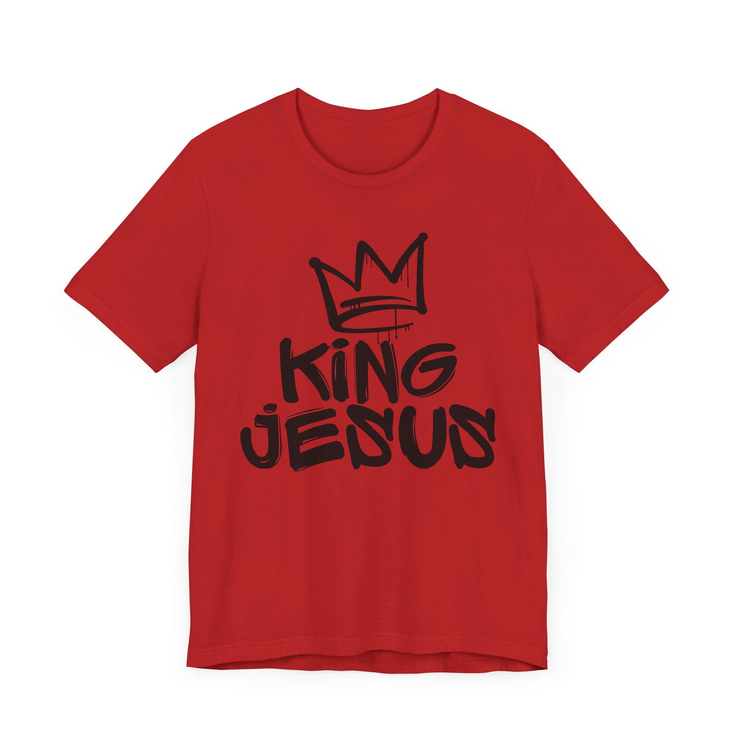 King Jesus Crown, Black, T-Shirt