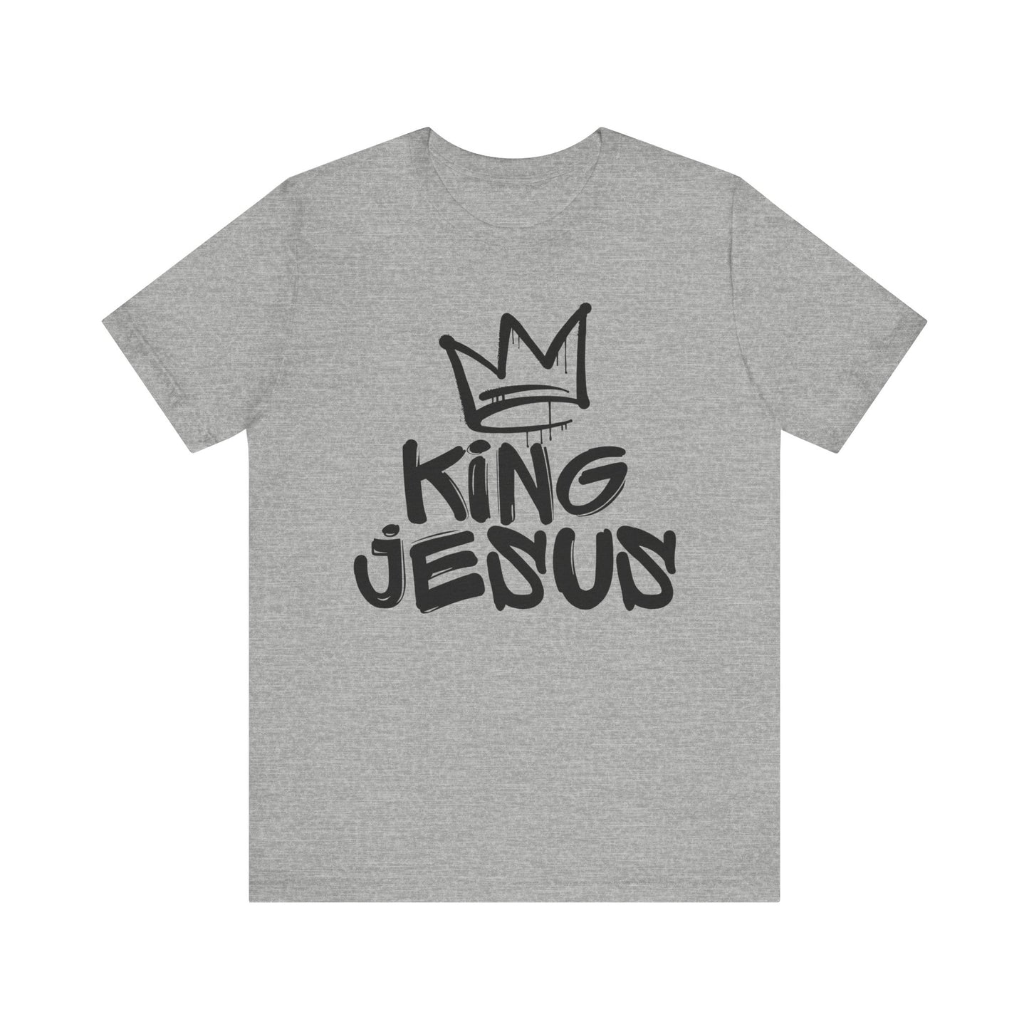 King Jesus Crown, Black, T-Shirt