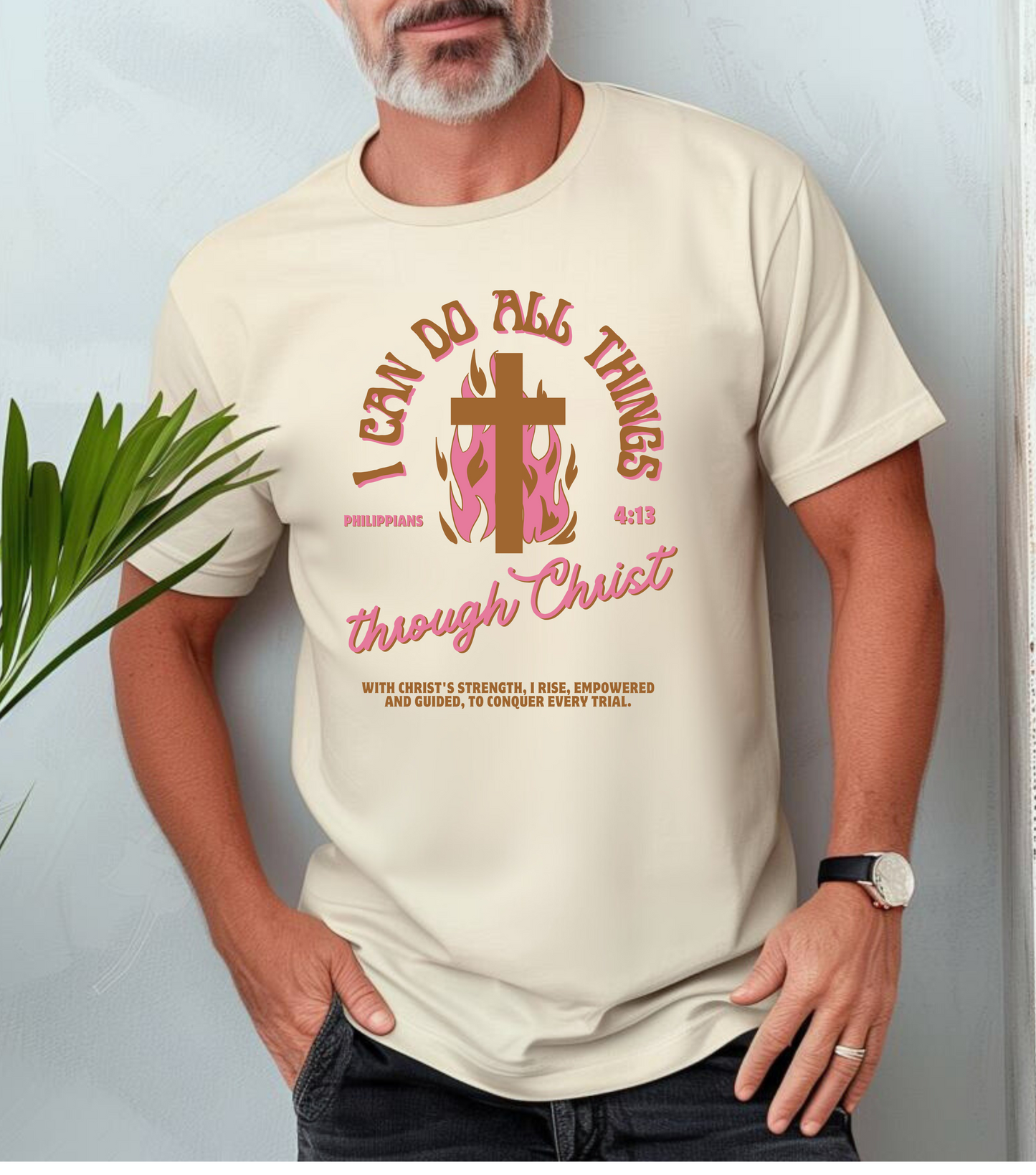 I Can Do All Things Through Christ, Pink, T-Shirt