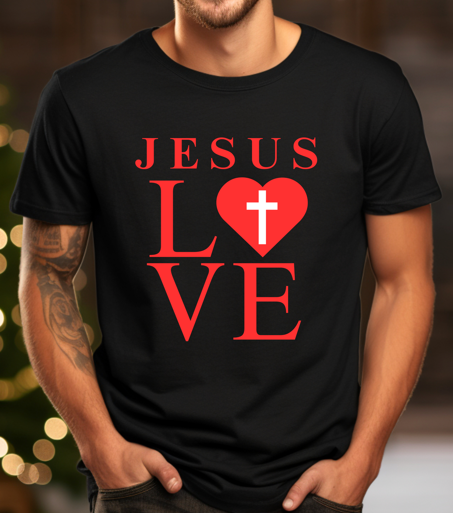 Jesus Love Heart T-Shirt