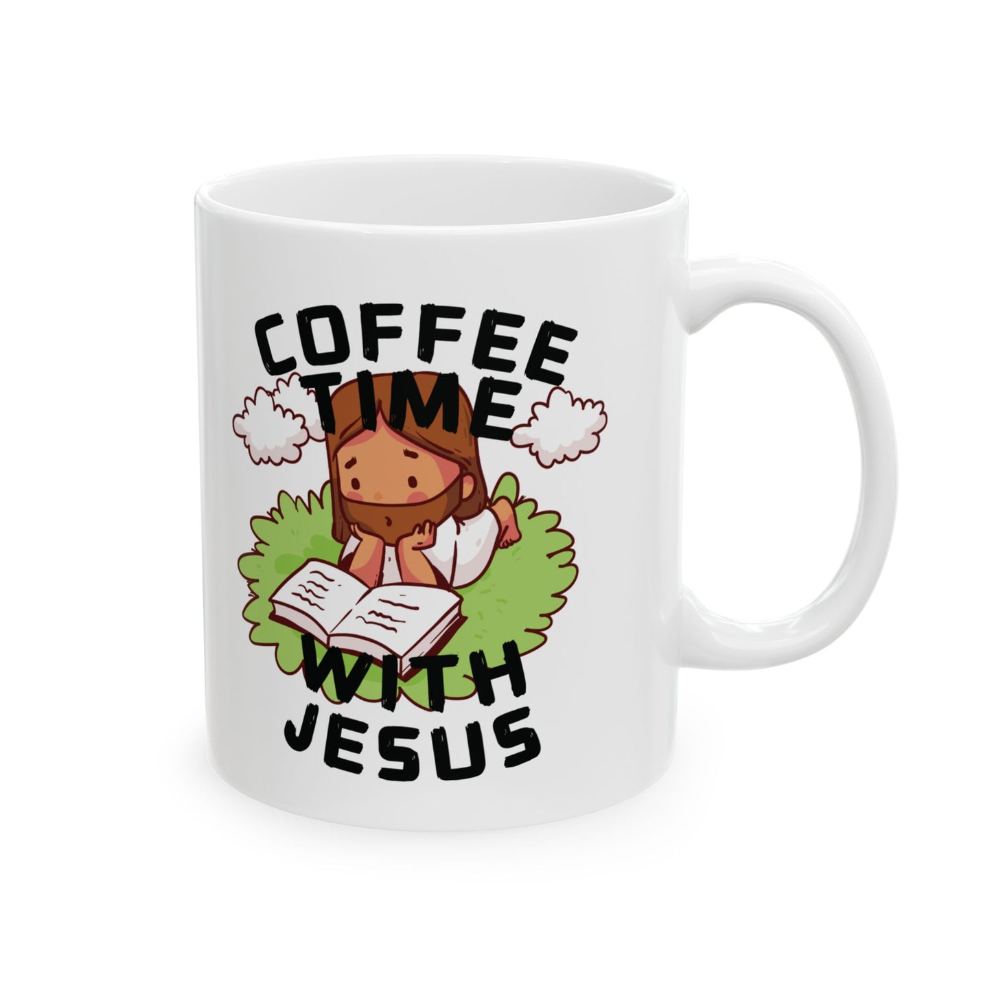 Coffee Time With Jesus Ceramic Mug (11oz, 15oz)