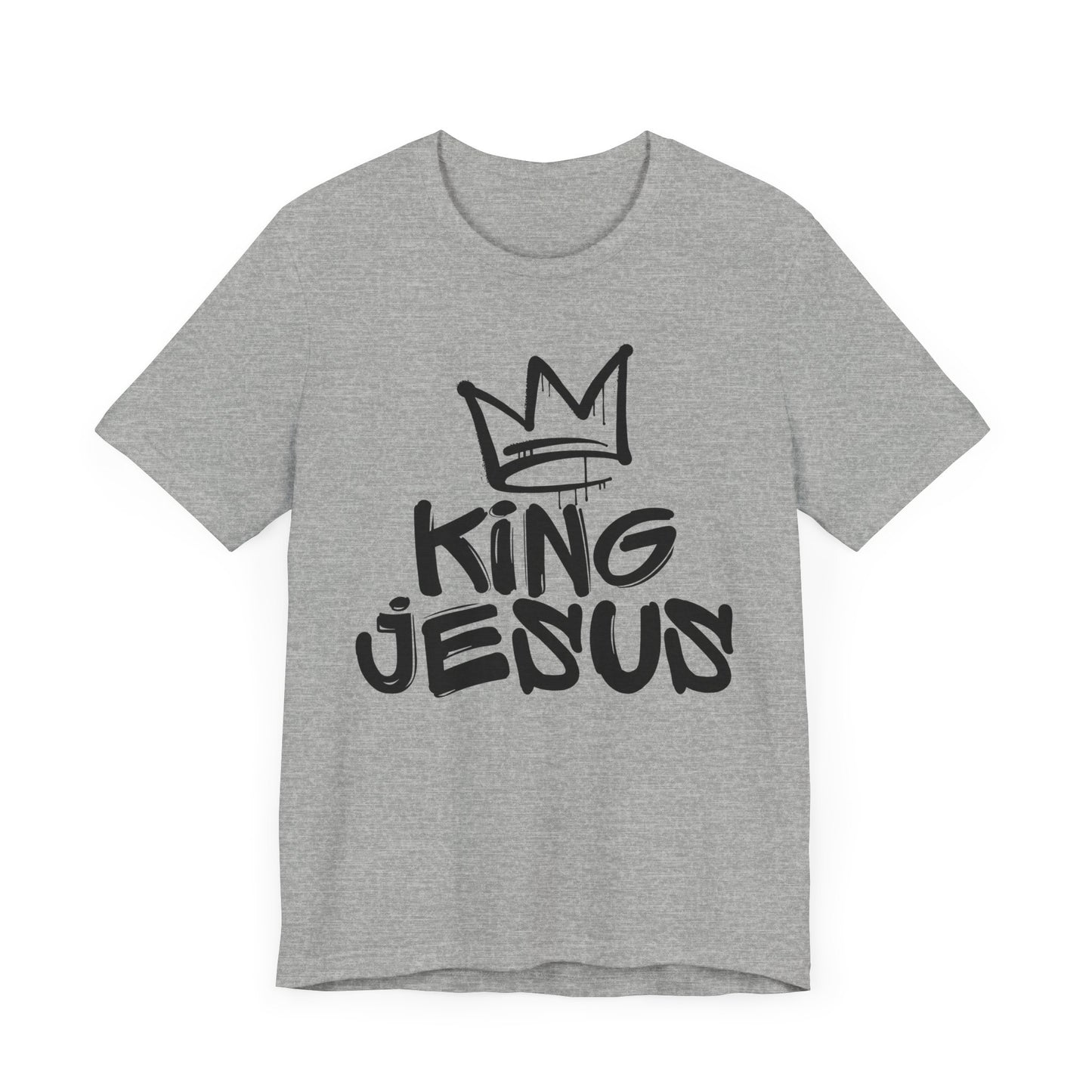 King Jesus Crown, Black, T-Shirt