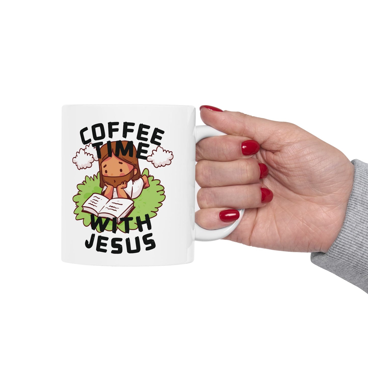 Coffee Time With Jesus Ceramic Mug (11oz, 15oz)