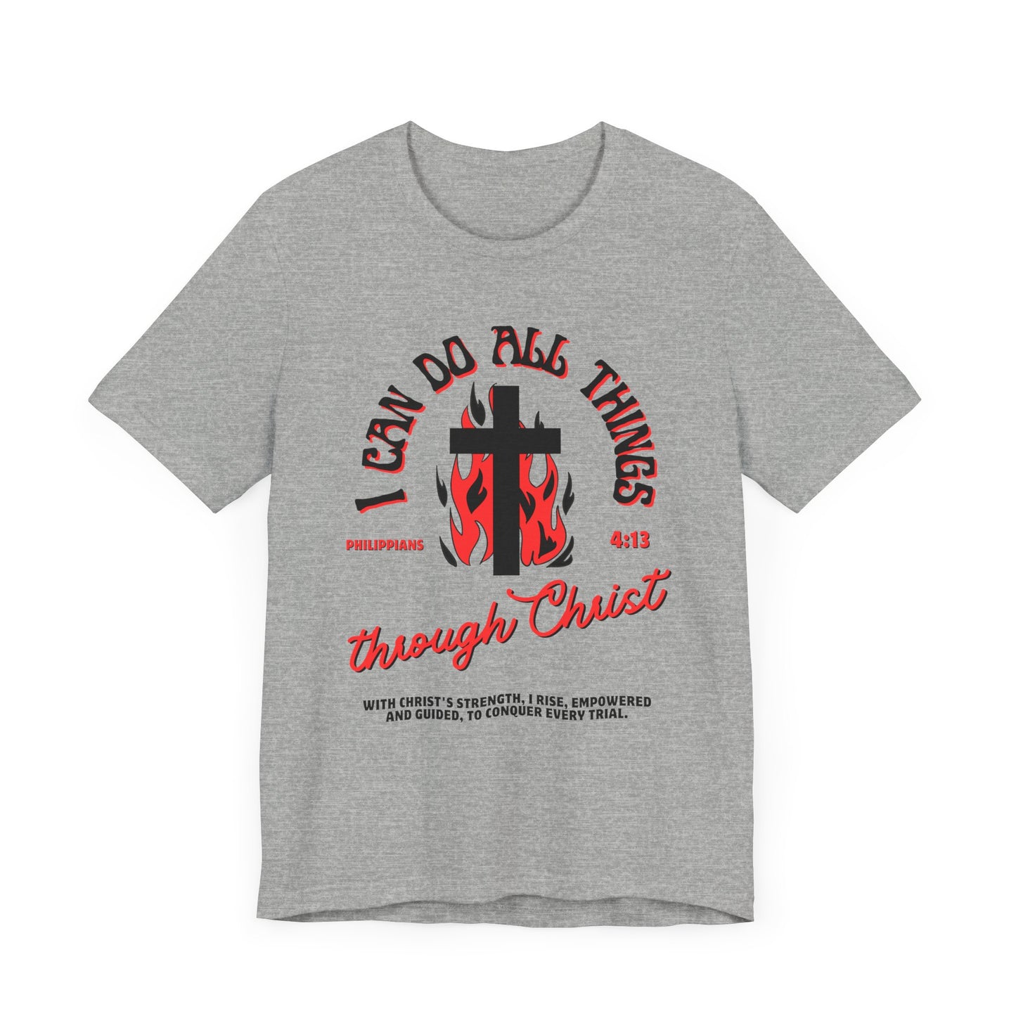 I Can Do All Things Through Christ, Red, T-Shirt