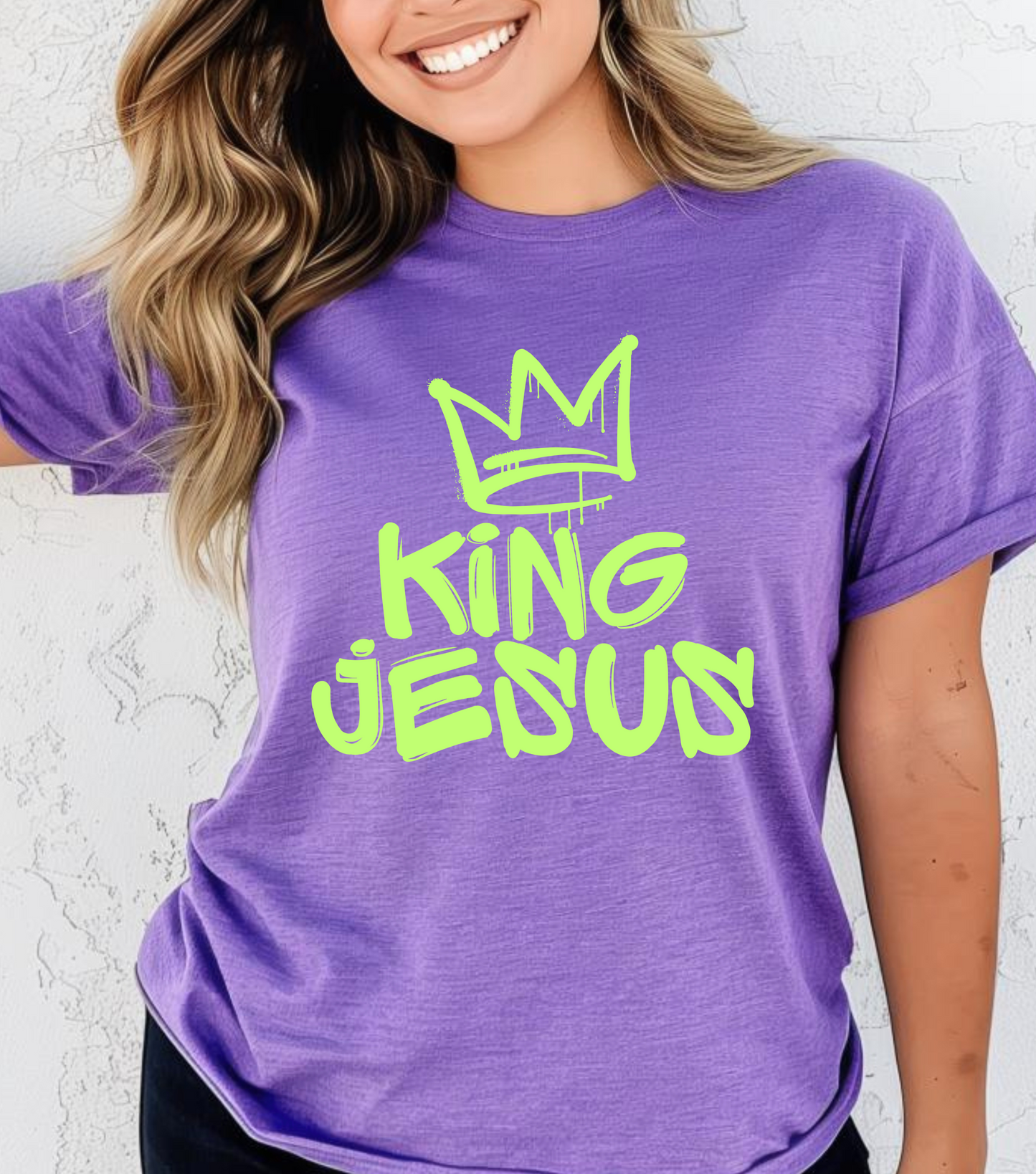 King Jesus Crown, Green, T-Shirt